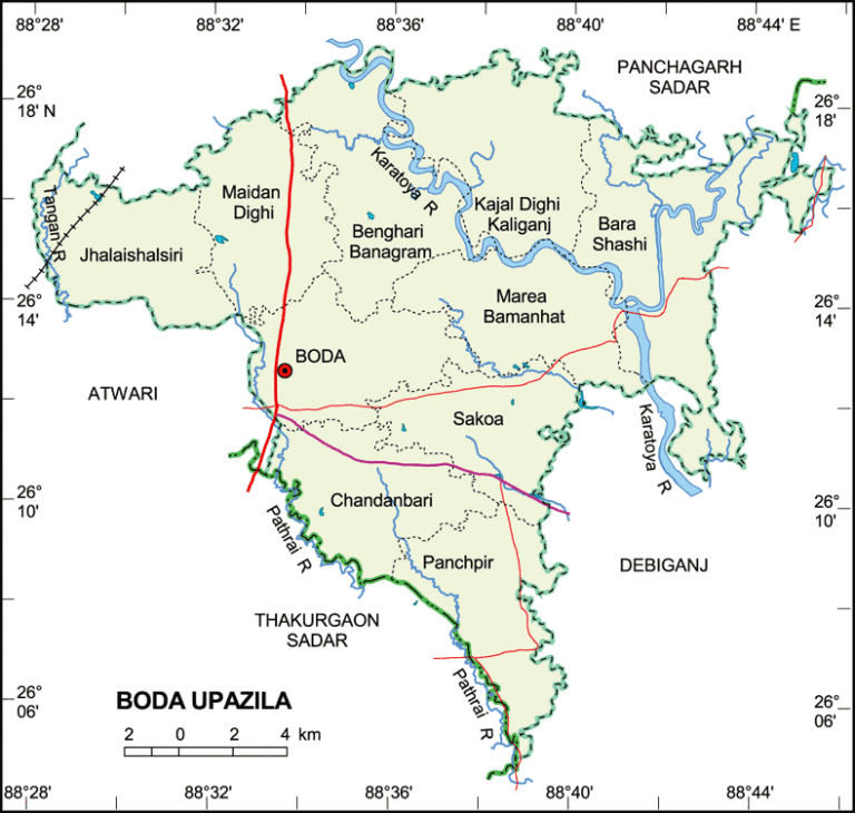 বোদা উপজেলার ইউনিয়ন সমূহ