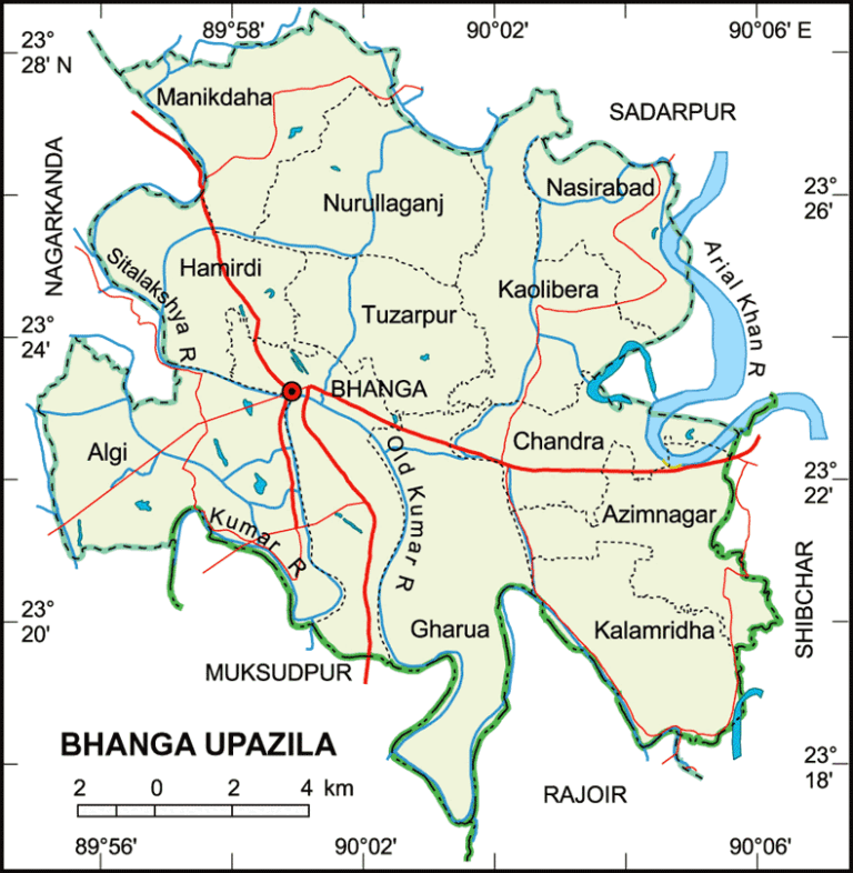 ভাঙ্গা উপজেলার ইউনিয়ন সমূহ