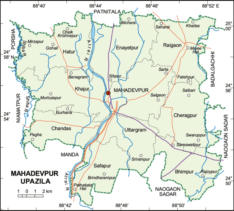 মহাদেবপুর উপজেলার ইউনিয়ন সমূহ