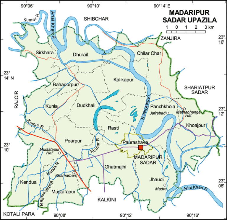 মাদারীপুর সদর উপজেলার ইউনিয়ন সমূহ