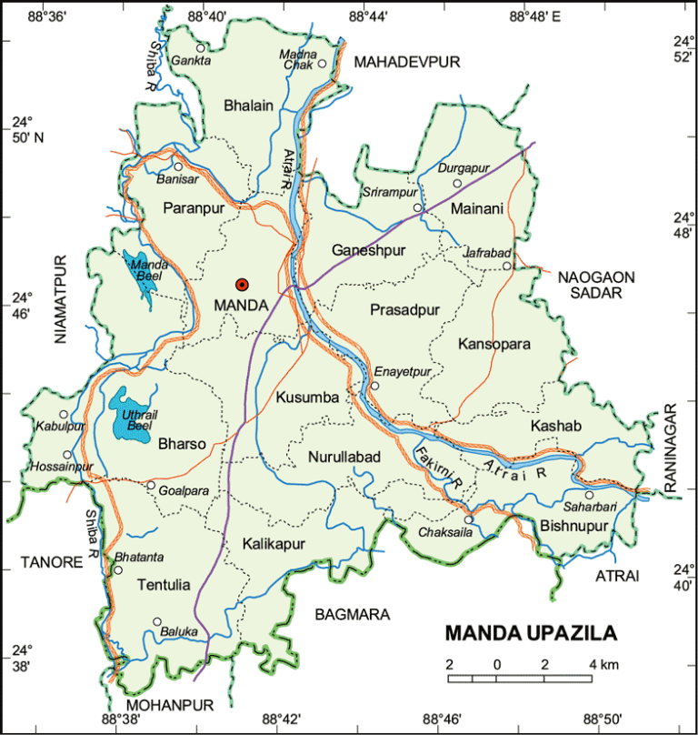 মান্দা উপজেলার ইউনিয়ন সমূহ