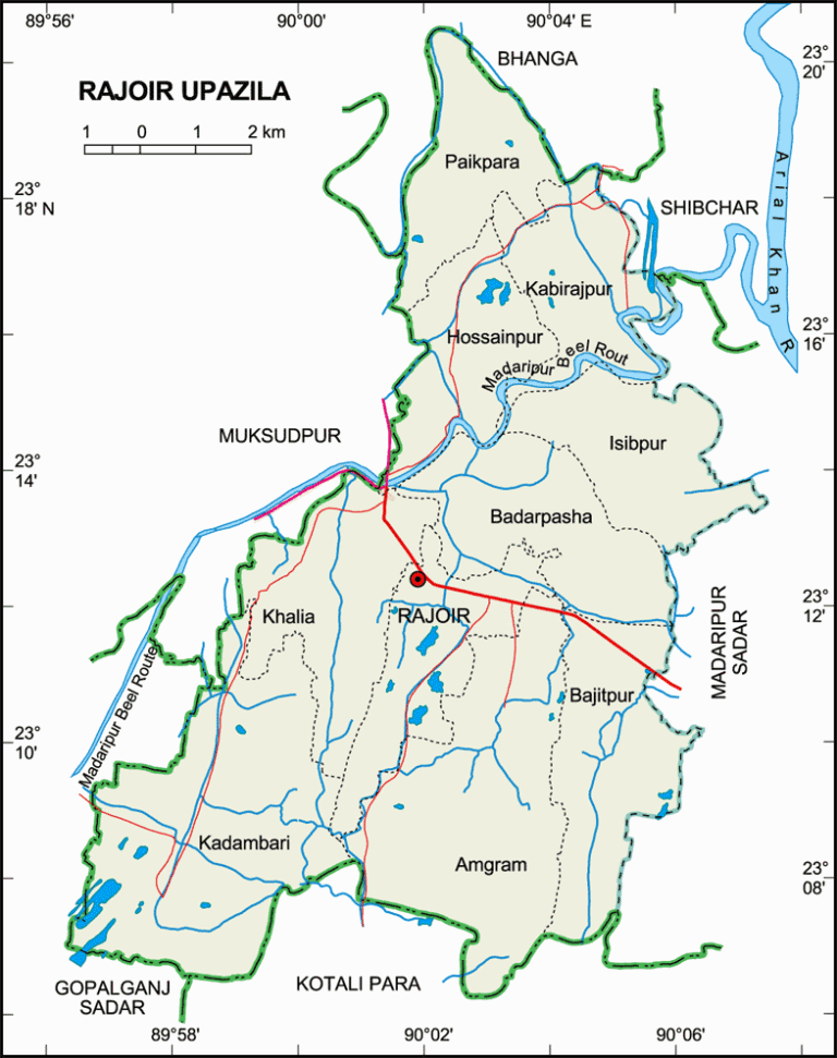 রাজৈর উপজেলার ইউনিয়ন সমূহ