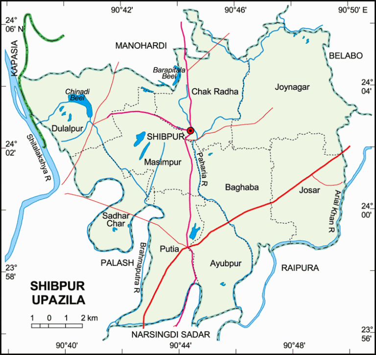 শিবপুর উপজেলার ইউনিয়ন সমূহ