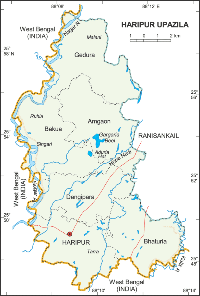 হরিপুর উপজেলার ইউনিয়ন সমূহ
