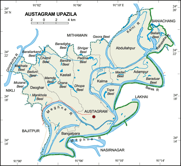 অষ্টগ্রাম উপজেলার ইউনিয়ন সমূহ