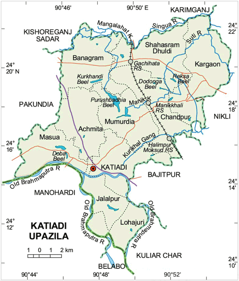 কটিয়াদী উপজেলার ইউনিয়ন সমূহ