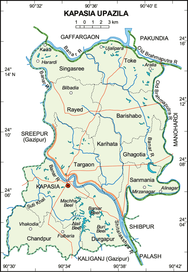 কাপাসিয়া উপজেলার ইউনিয়ন সমূহ