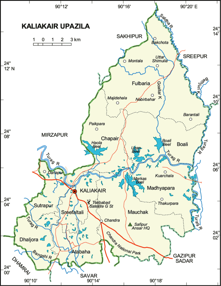 কালিয়াকৈর উপজেলার ইউনিয়ন সমূহ