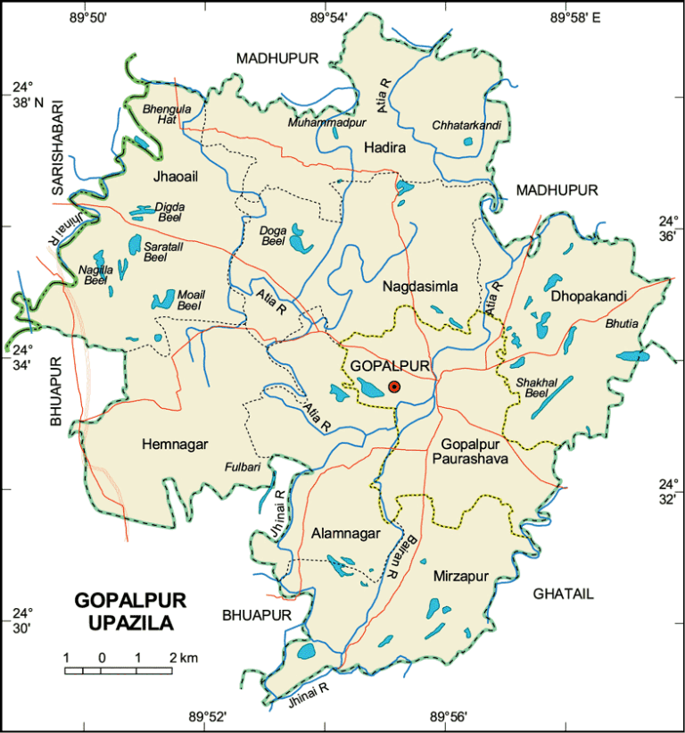 গোপালপুর উপজেলার ইউনিয়ন সমূহ