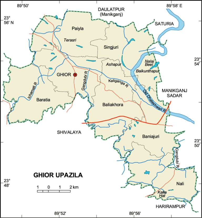 ঘিওর উপজেলার ইউনিয়ন সমূহ