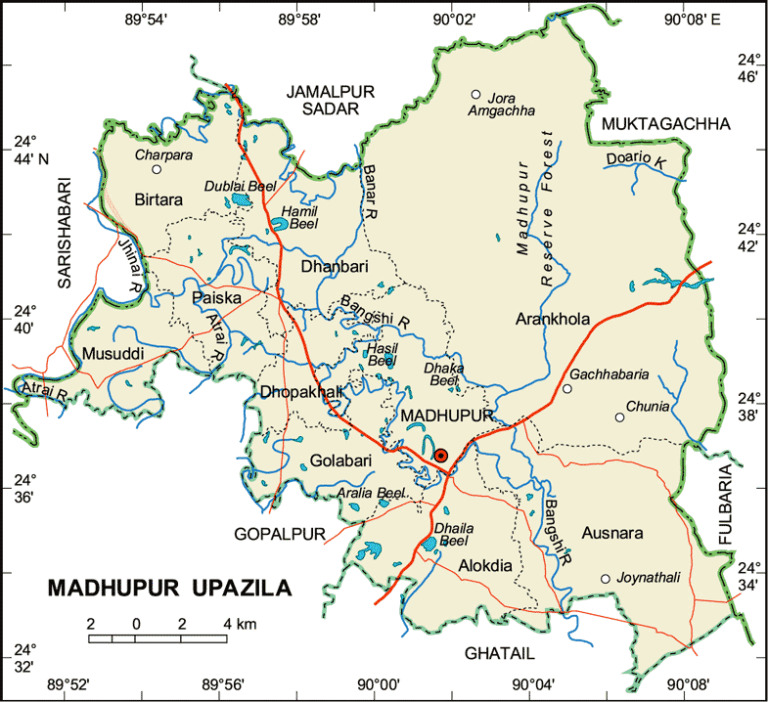 মধুপুর উপজেলার ইউনিয়ন সমূহ