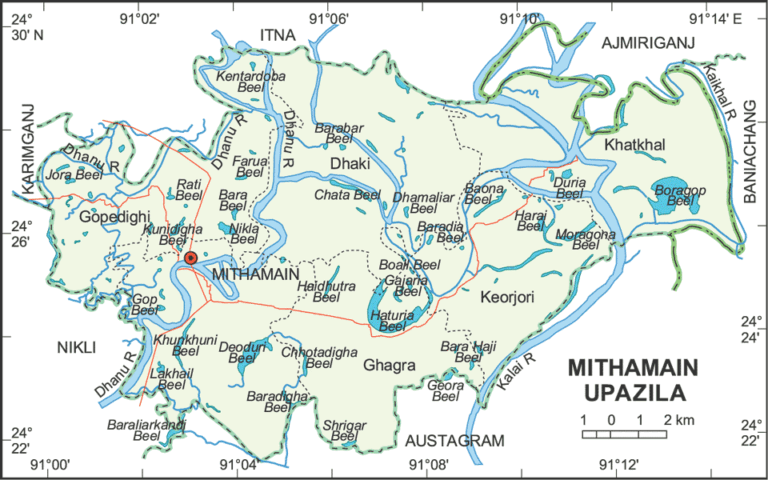 মিঠামইন উপজেলার ইউনিয়ন সমূহ