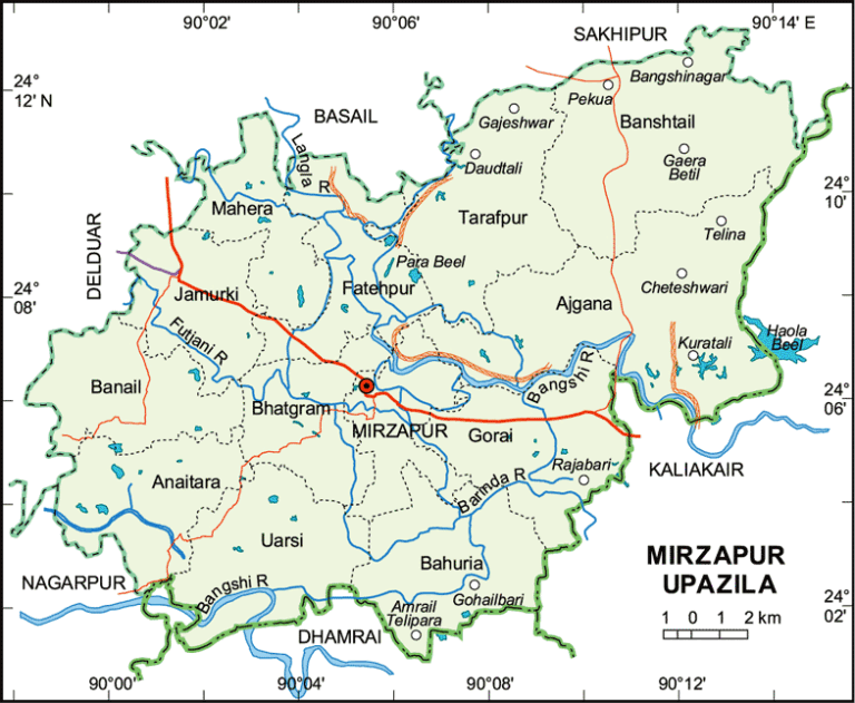 মির্জাপুর উপজেলার ইউনিয়ন সমূহ