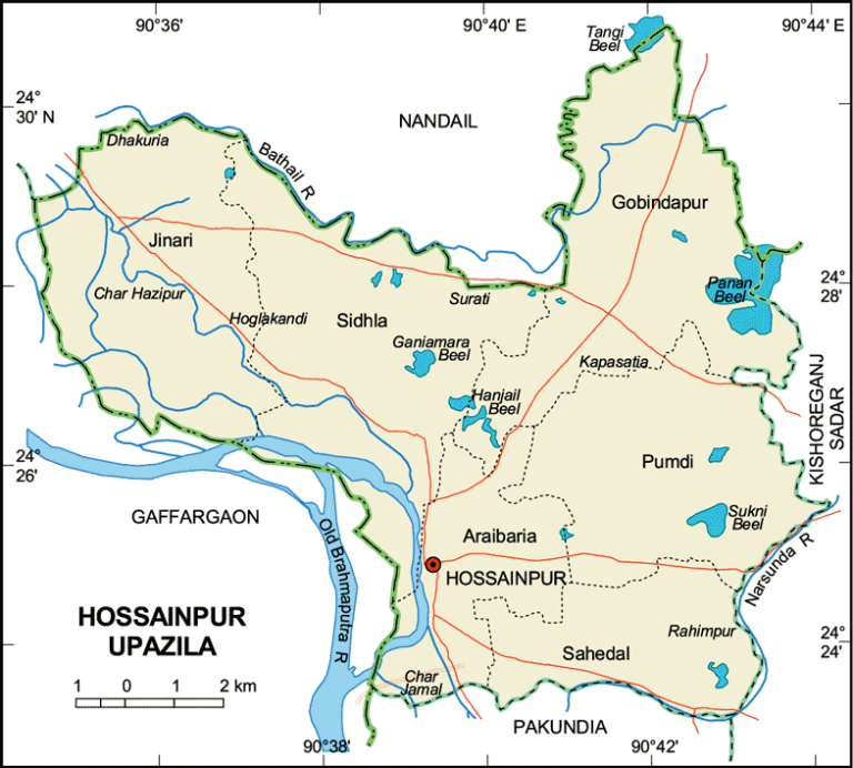 হোসেনপুর উপজেলার ইউনিয়ন সমূহ