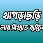 খাগড়াছড়ি জেলার ১৪ জন বিখ্যাত ব্যক্তি