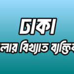 ঢাকা জেলার ২০ জন বিখ্যাত ব্যক্তি